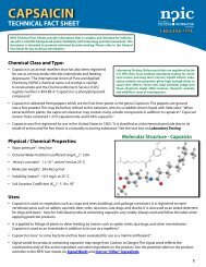 CAPSAICIN - National Pesticide Information Center - Oregon State ...