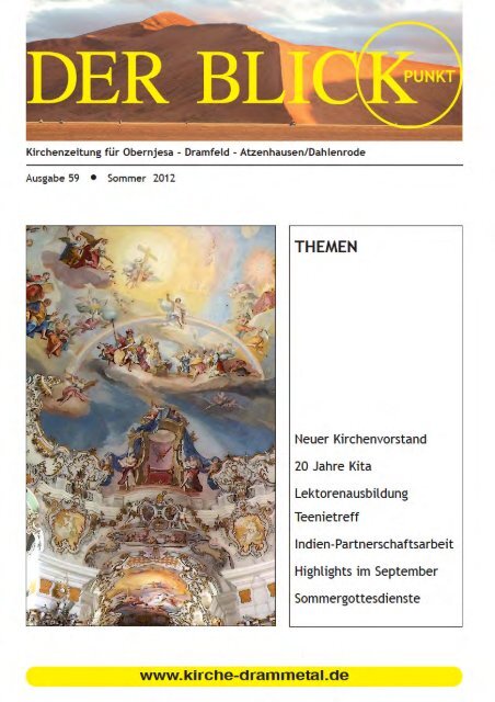 der Blickpunkt Ausgabe 59 Sommer 2012 - Ev.-luth ...