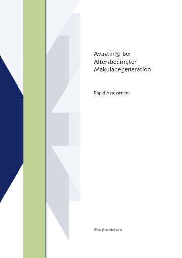 Avastin® bei Altersbedingter Makuladegeneration - Repository of ...