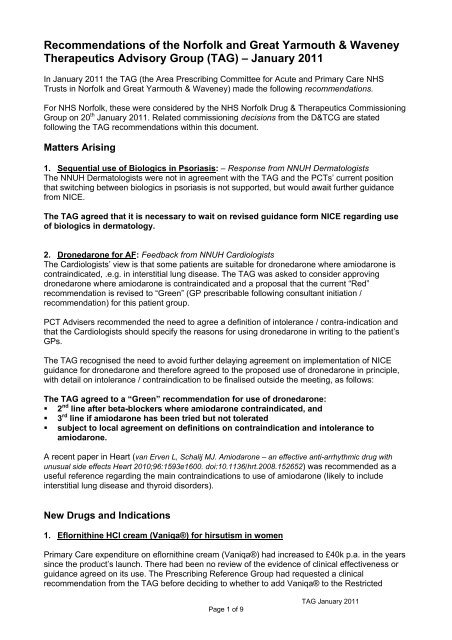 tag agreement