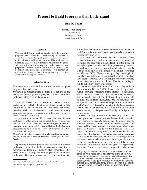 A Framework for Evaluating Early-Stage Human - of Marcus Hutter