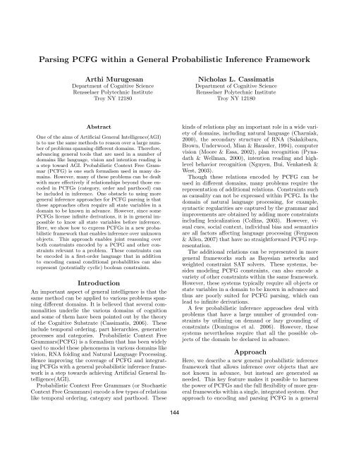 A Framework for Evaluating Early-Stage Human - of Marcus Hutter