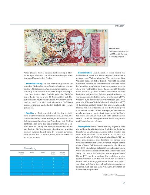 ETF-Magazin: "Routenplaner" (Q2-2009) - Börse Frankfurt