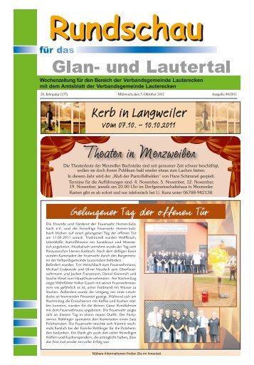 Amtsblatt KW 40 - Verbandsgemeinde Lauterecken