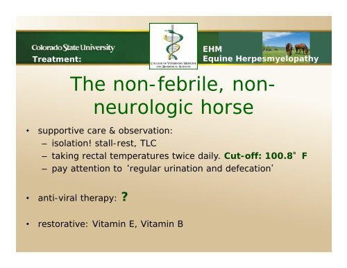 View the presentation slides - Veterinary Teaching Hospital