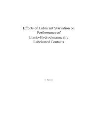 Effects of Lubricant Starvation on Performance of Elasto ...