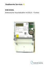 EHM ED300L Elektronischer Haushaltszähler mit EDL21 - Funktion
