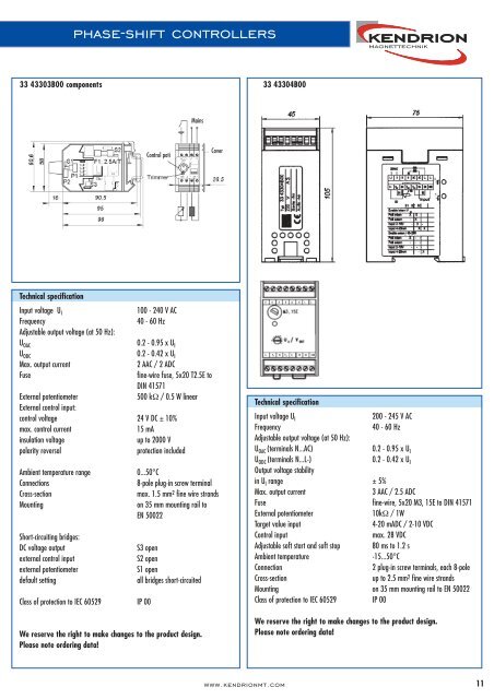 ACCESSORY LINE catalogue - Kendrion Binder