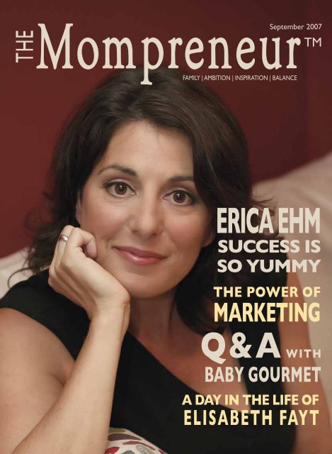 ERICA EHM Q&AWITH - The MOMpreneur