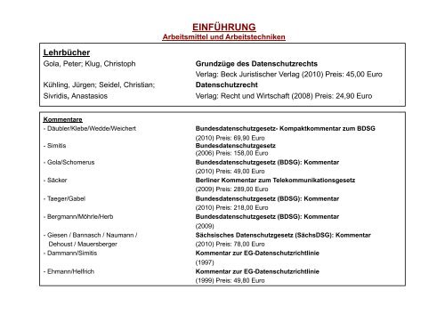 Gliederung, Lehrmaterial.pptx - Professur Datenschutz und ...