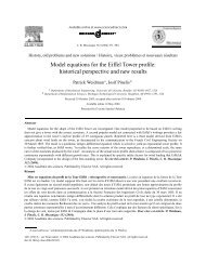 Model equations for the Eiffel Tower profile: historical perspective ...