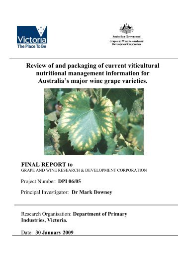 Final Report - Grape and Wine Research and Development ...