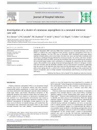 Investigation of a cluster of cutaneous aspergillosis in a neonatal ...