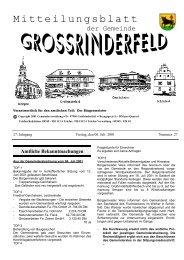 Mitteilungsblatt - Großrinderfeld