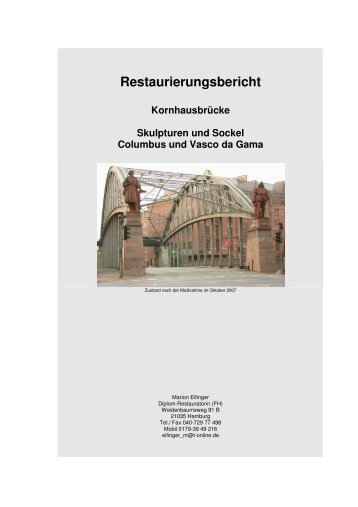 Restaurierungsbericht - Denkmalverein Hamburg