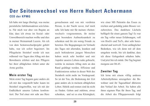 Jahresbericht 2009 (PDF, 2373 KB) - Steinhof Pflegeheim