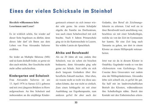 Jahresbericht 2009 (PDF, 2373 KB) - Steinhof Pflegeheim