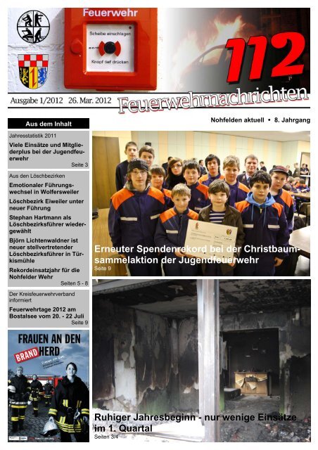 Feuerwehrnachrichten Ausgabe 01-2012 - Neunkirchen, Nahe