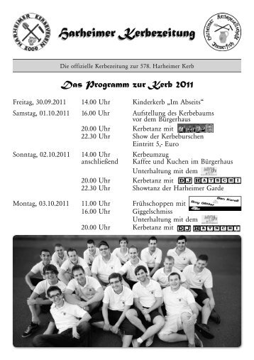 Kerbezeitung 2011.indd - bei den Harheimer Kerbeburschen
