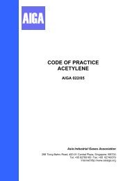code of practice acetylene aiga 022/05