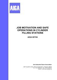 job motivation and safe operations in cylinder filling stations - AIGA
