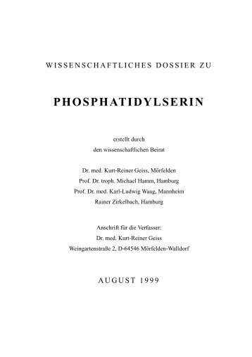 Was ist Phosphatidylserin (PS)