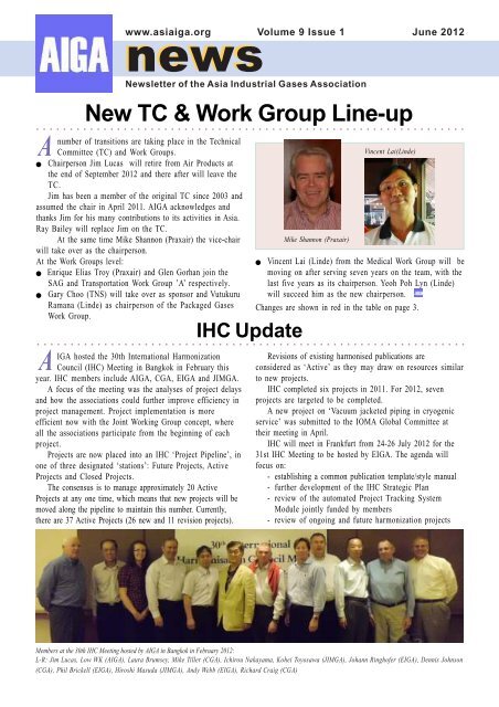 New TC & Work Group Line-up - AIGA