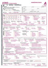 OSG-Endoprothesenregister - Erfassungsbogen Primärimplantation