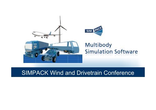 SIMPACK Wind and Drivetrain Conference