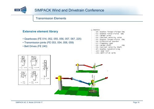 SIMPACK Wind and Drivetrain Conference