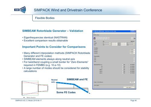 SIMPACK Wind and Drivetrain Conference