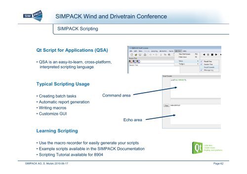 SIMPACK Wind and Drivetrain Conference