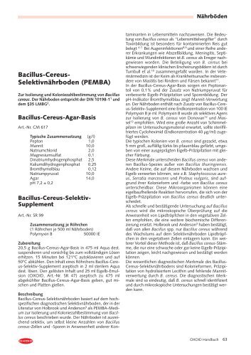 Bacillus-Cereus- Selektivnährboden (PEMBA) - mibius