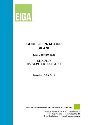 CODE OF PRACTICE SILANE - eiga