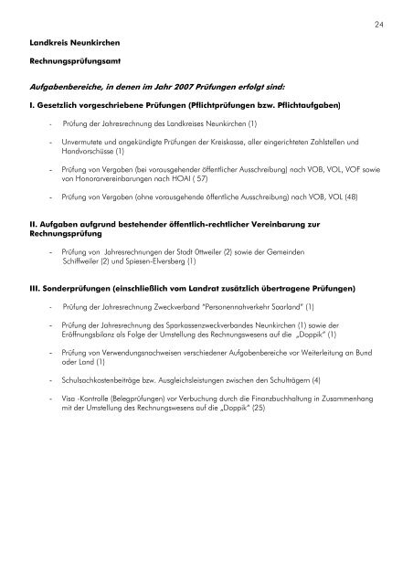 Verwaltungsbericht 2007 - Landkreis Neunkirchen