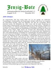 Ausgabe Nr. 20: Dezember 2011 - Jenzig-Gesellschaft eV