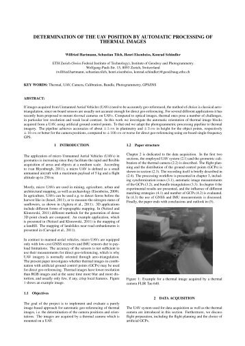 Determination of the UAV position by automatic processing - IGP