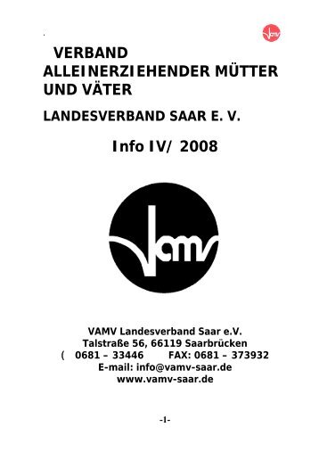 Ausgabe 04_08 - VAMV Verband alleinerziehender Mütter und ...
