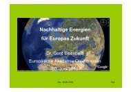 Nachhaltige Energien für Europas Zukunft