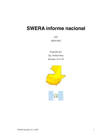 SWERA informe nacional - OpenEI