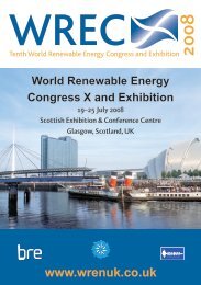 Abstract - World Renewable Energy Congress / Network
