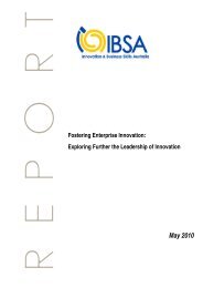 Fostering Enterprise Innovation: Exploring Further the Leadership of