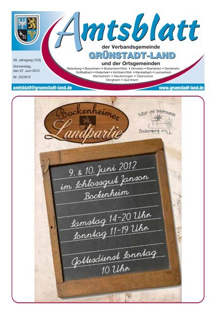 KW 23 Gruenstadt.pdf - Verbandsgemeinde Grünstadt-Land