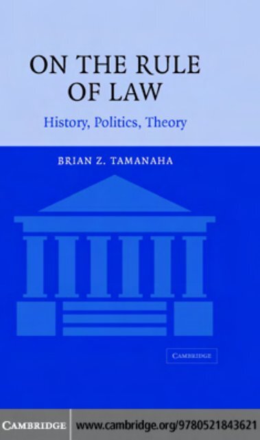 On The Rule Of Law