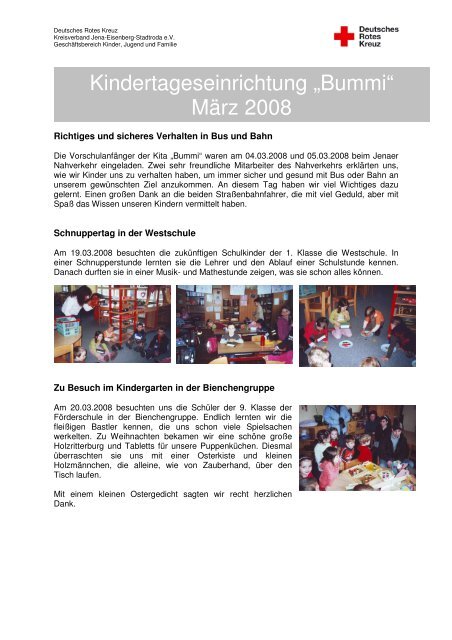 Kindertageseinrichtung „Bummi“ - DRK-Kreisverband Jena ...