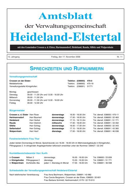 Amtsblatt 11/06 - Hartmannsdorf