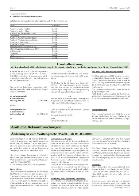 AMTS BLATT - im Kreis Weimarer Land