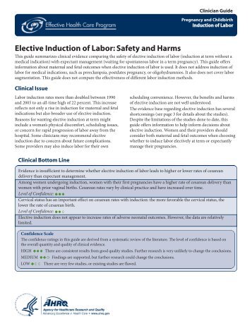 Elective Induction of Labor - AHRQ Effective Health Care Program ...