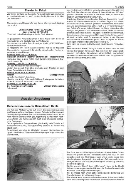 Kahlaer Nachrichten - Ausgabe Nr. 3 - 14. Februar 2014