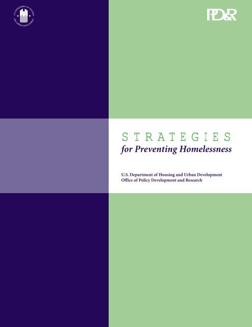 STRATEGIES for Preventing Homelessness - OneCPD